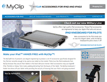 Tablet Screenshot of myclipforipad.com